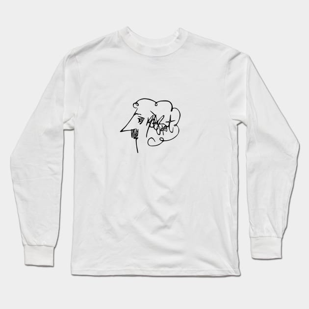 Kurt Vonnegut Long Sleeve T-Shirt by xam